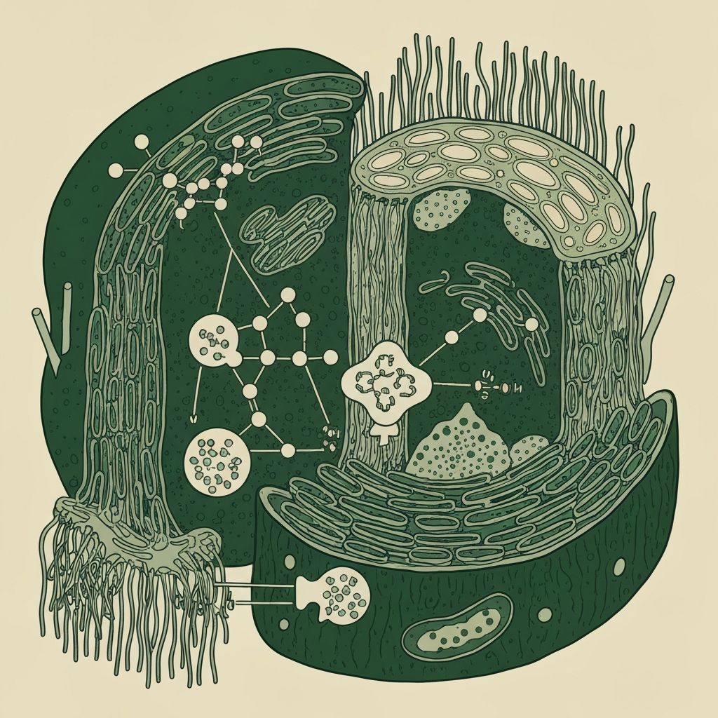 Hormonal signaling pathways illustration